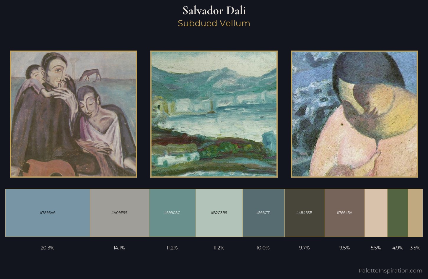 Salvador Dali Palette 3 — Subdued Vellum