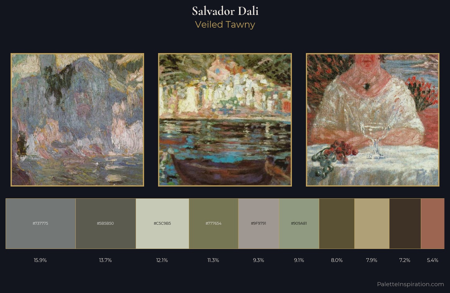 Salvador Dali Palette 7 — Veiled Tawny