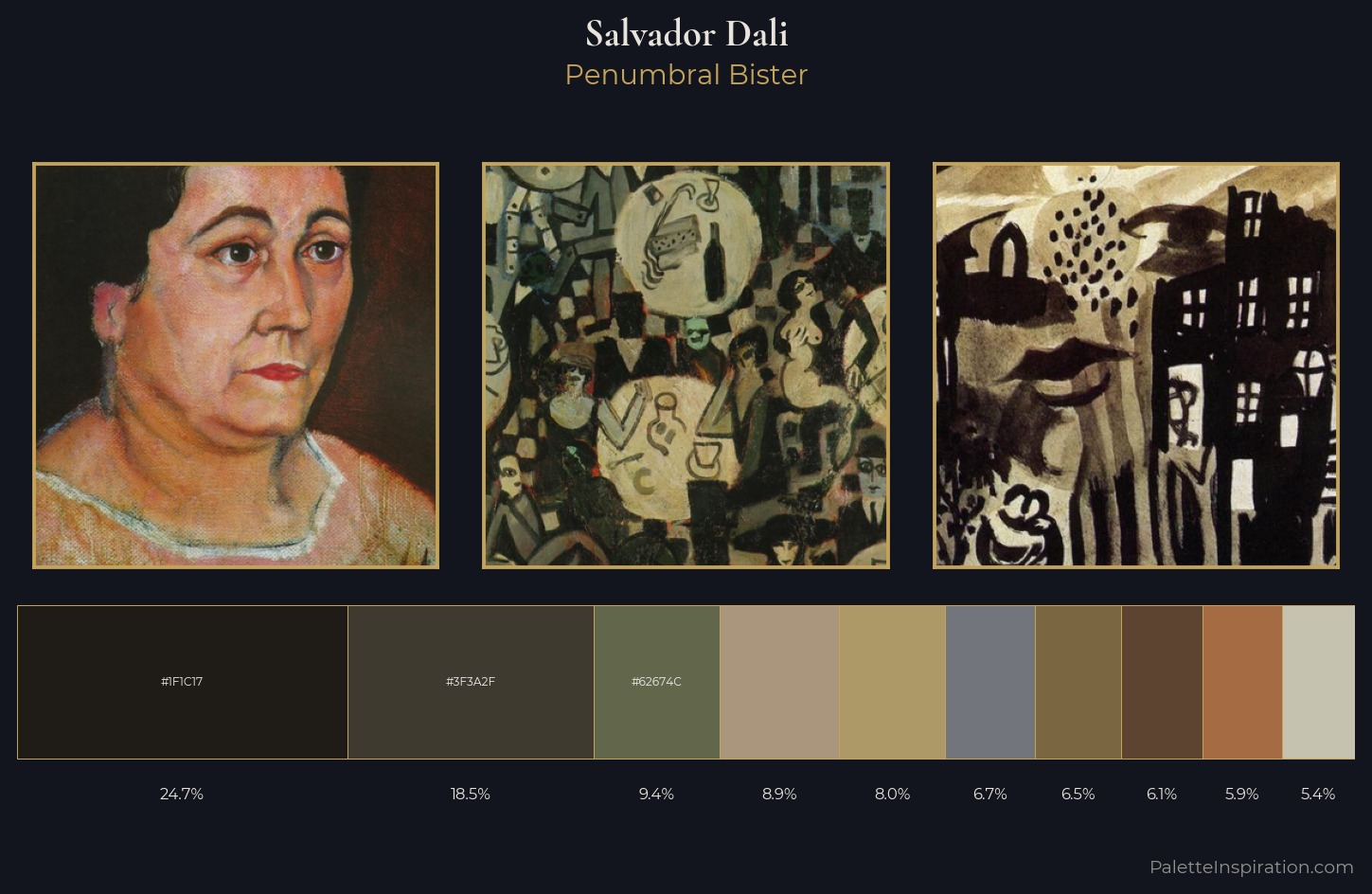 Salvador Dali Palette 9 — Penumbral Bister