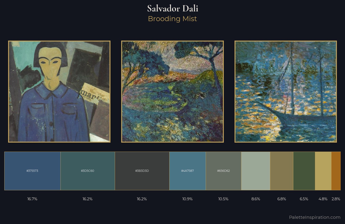 Salvador Dali Palette 10 — Brooding Mist