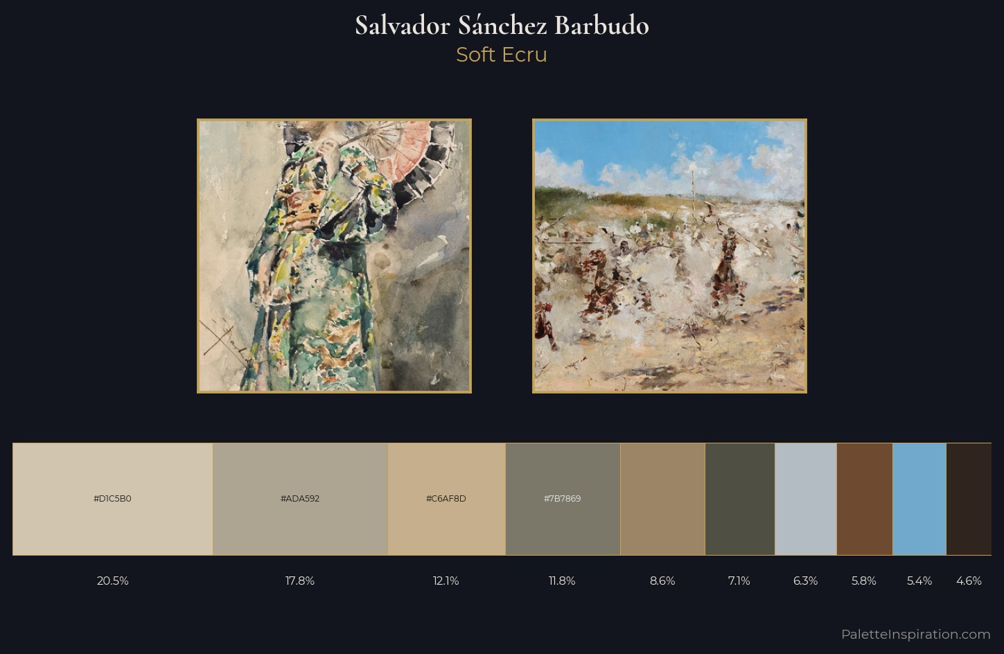 Salvador Sánchez Barbudo Palette 1 — Soft Ecru