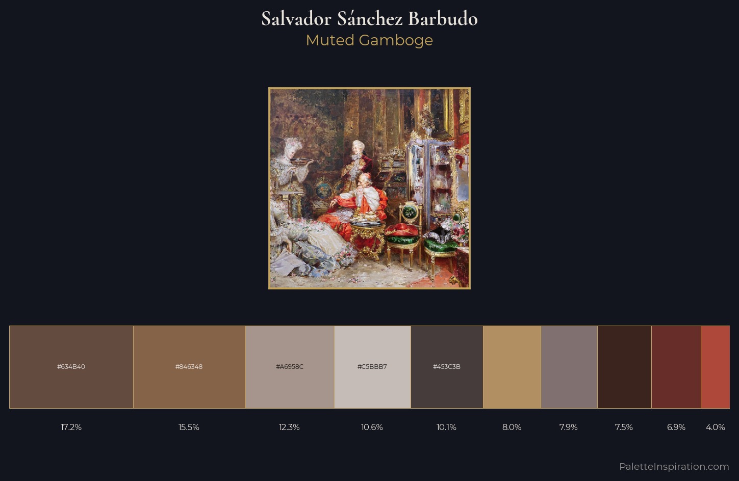 Salvador Sánchez Barbudo Palette 3 — Muted Gamboge