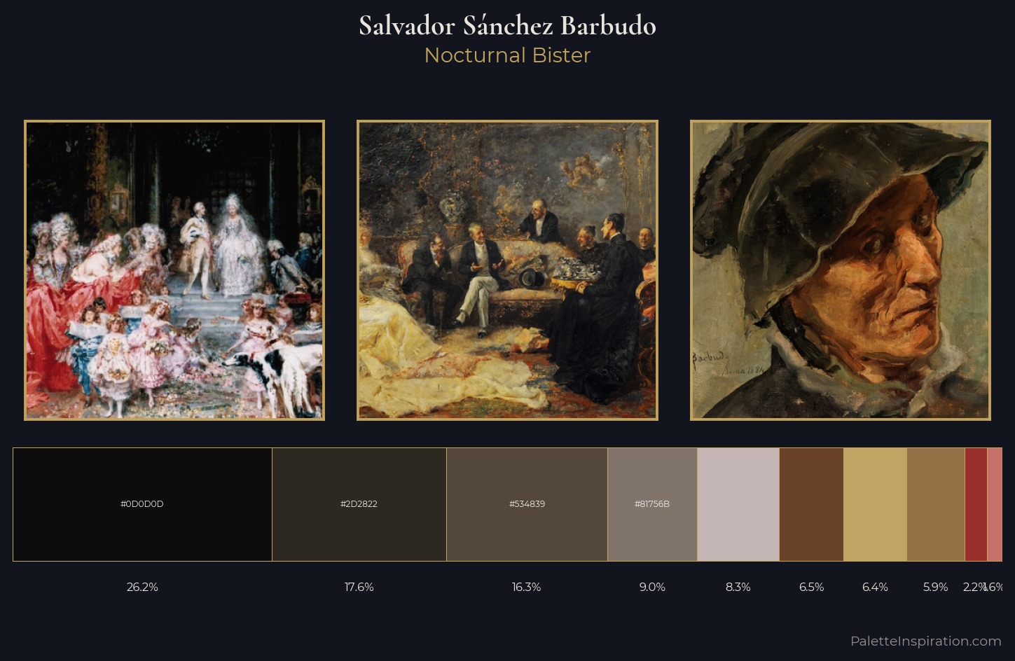 Salvador Sánchez Barbudo Palette 5 — Nocturnal Bister