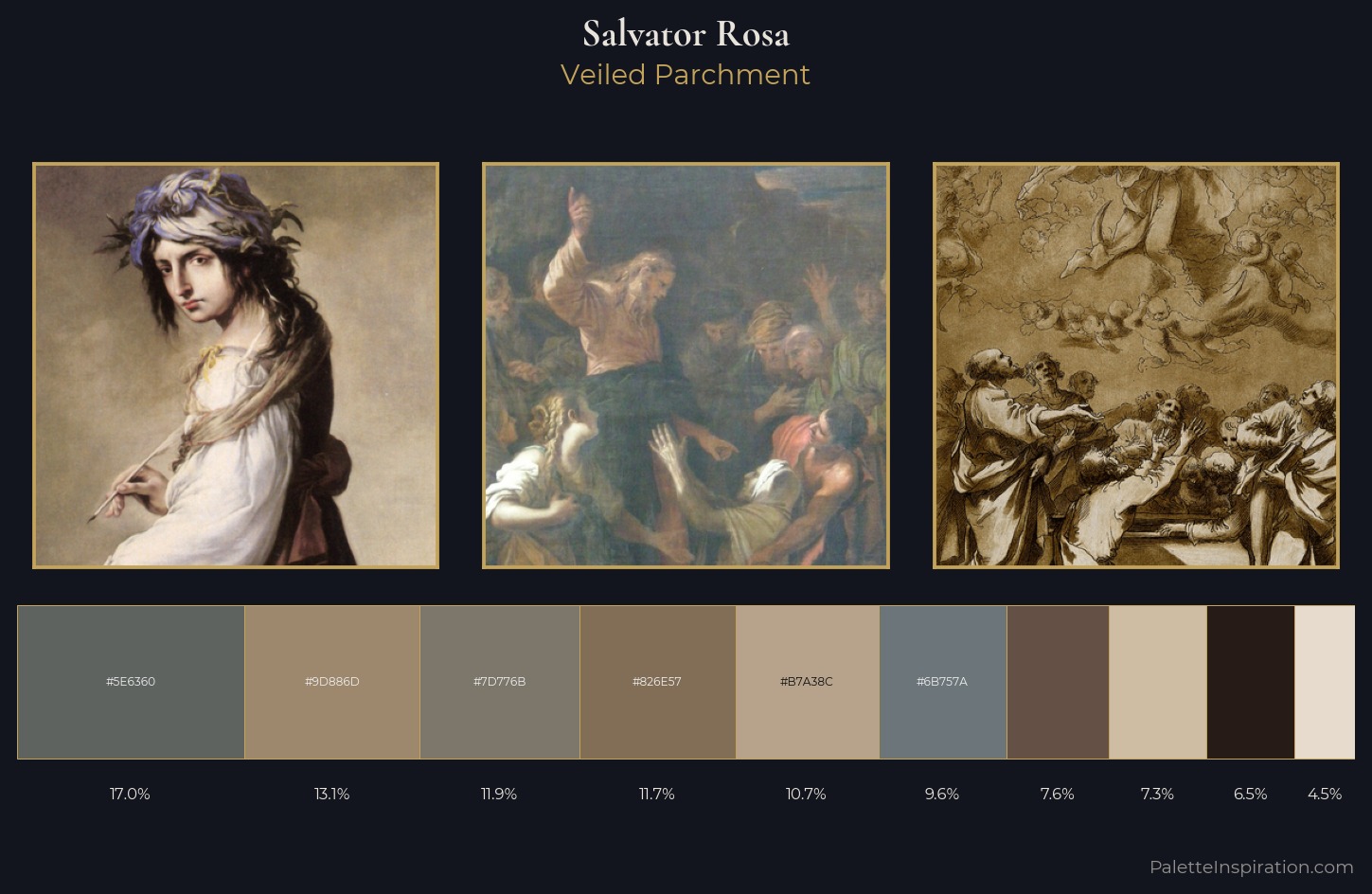 Salvator Rosa Palette 3 — Veiled Parchment