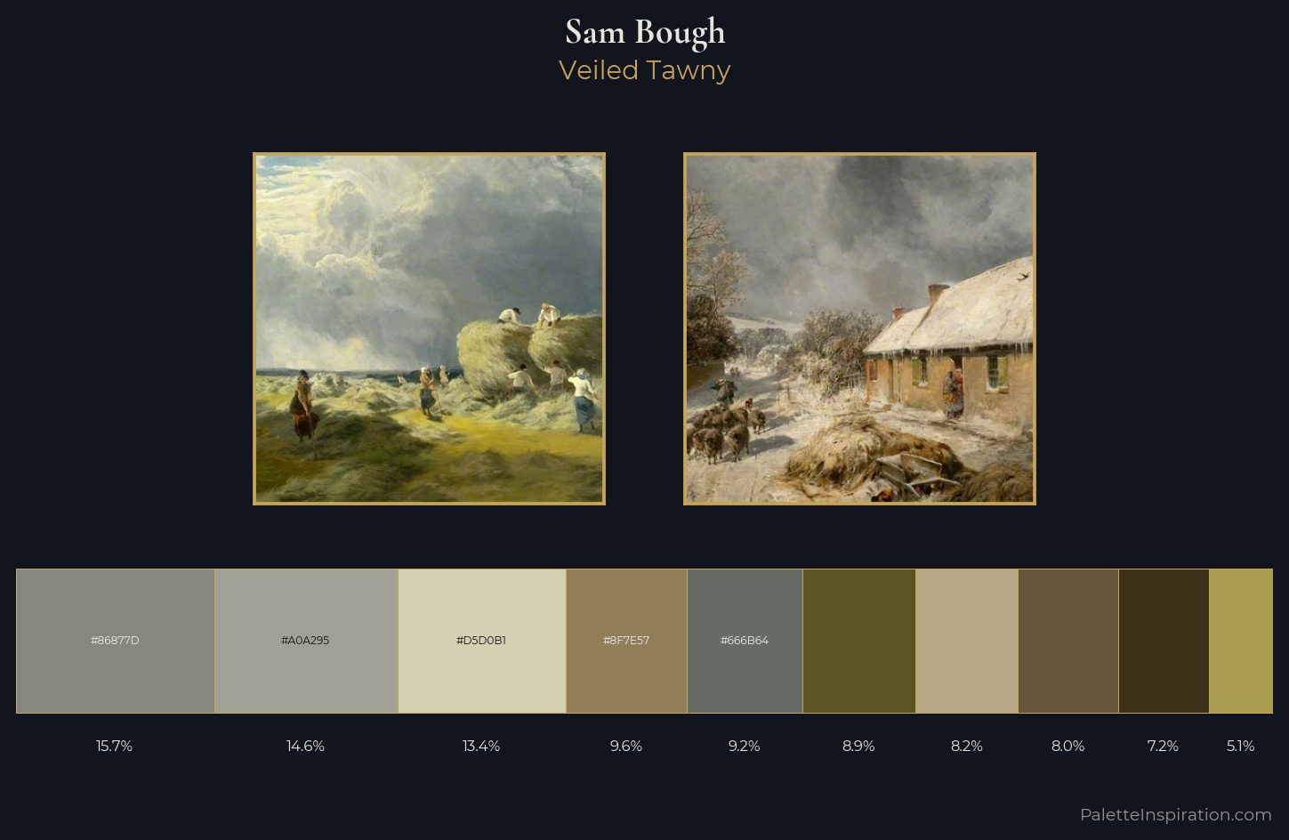 Sam Bough Palette 1 — Veiled Tawny