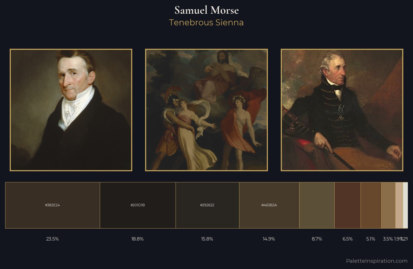 Samuel Morse Palette 5 — Tenebrous Sienna