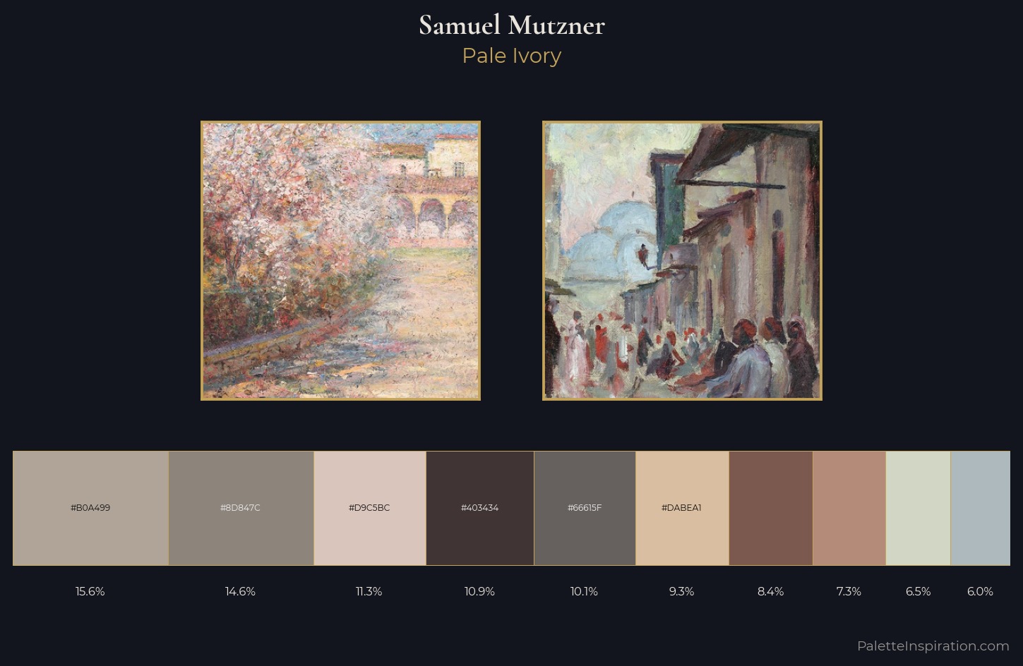 Samuel Mutzner Palette 2 — Pale Ivory