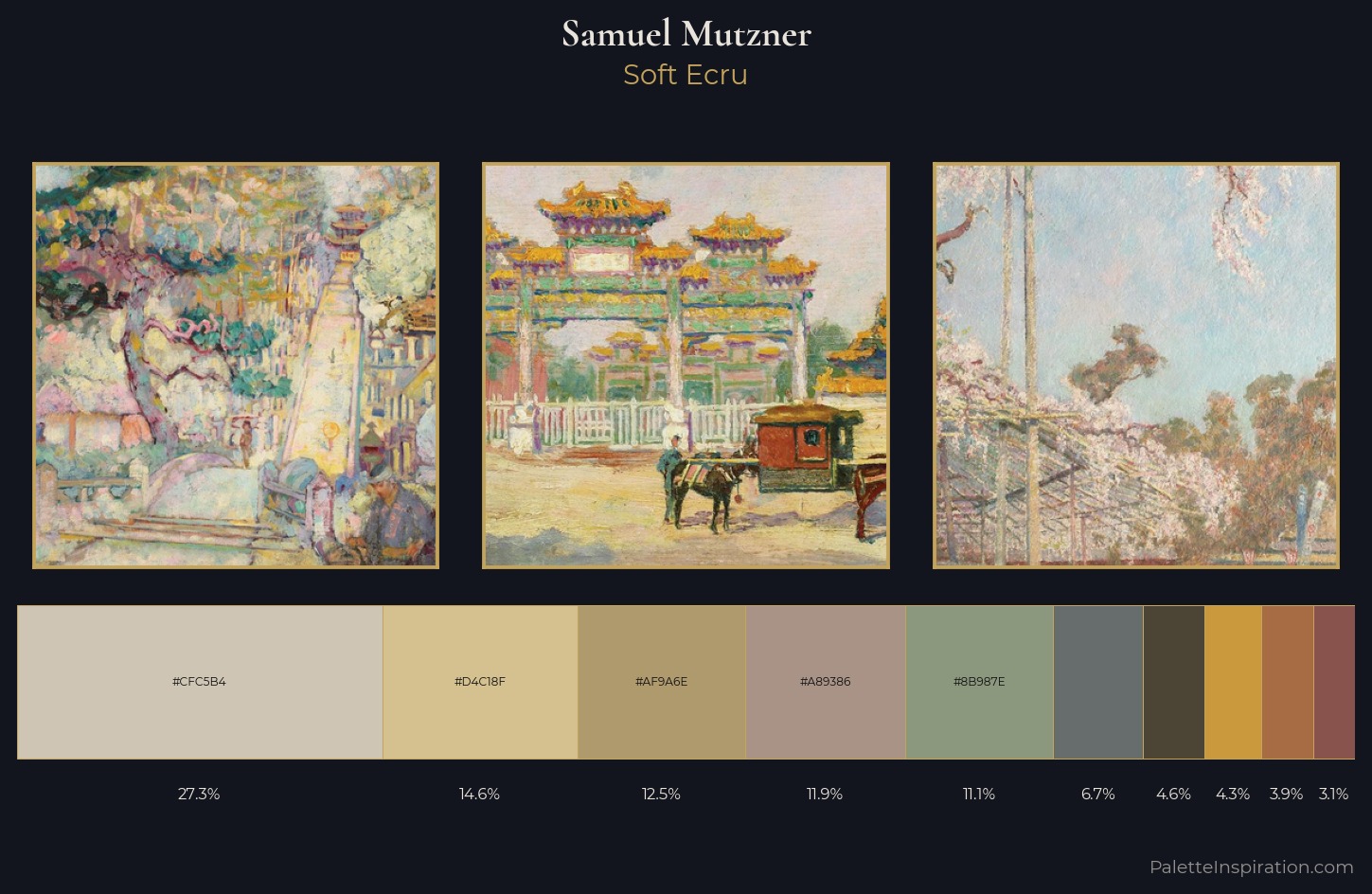 Samuel Mutzner Palette 3 — Soft Ecru