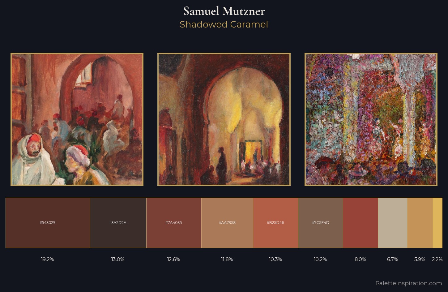 Samuel Mutzner Palette 5 — Shadowed Caramel