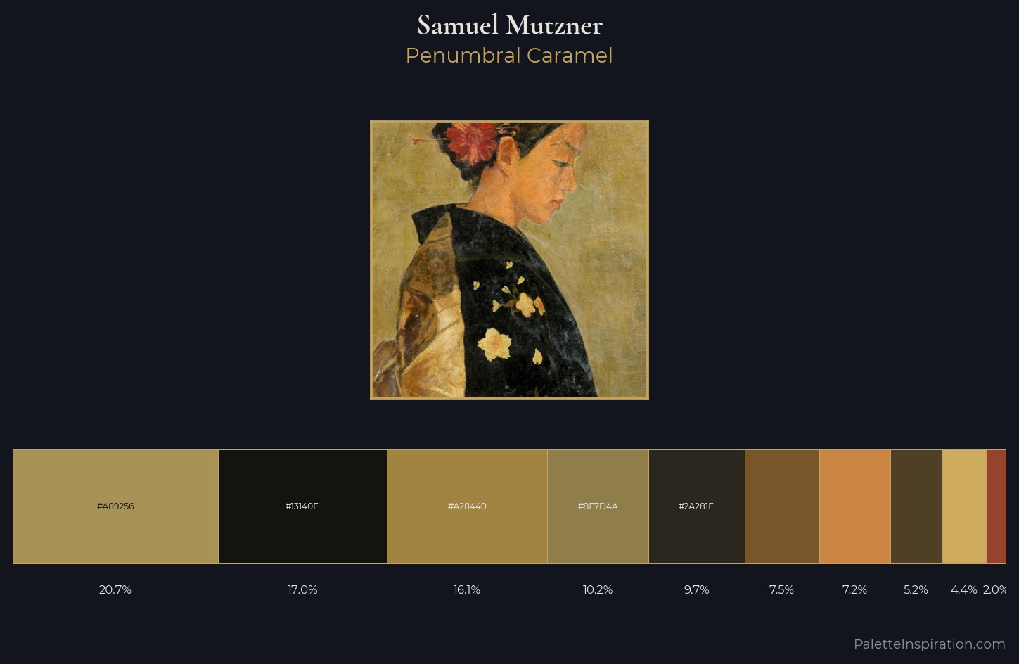 Samuel Mutzner Palette 6 — Penumbral Caramel