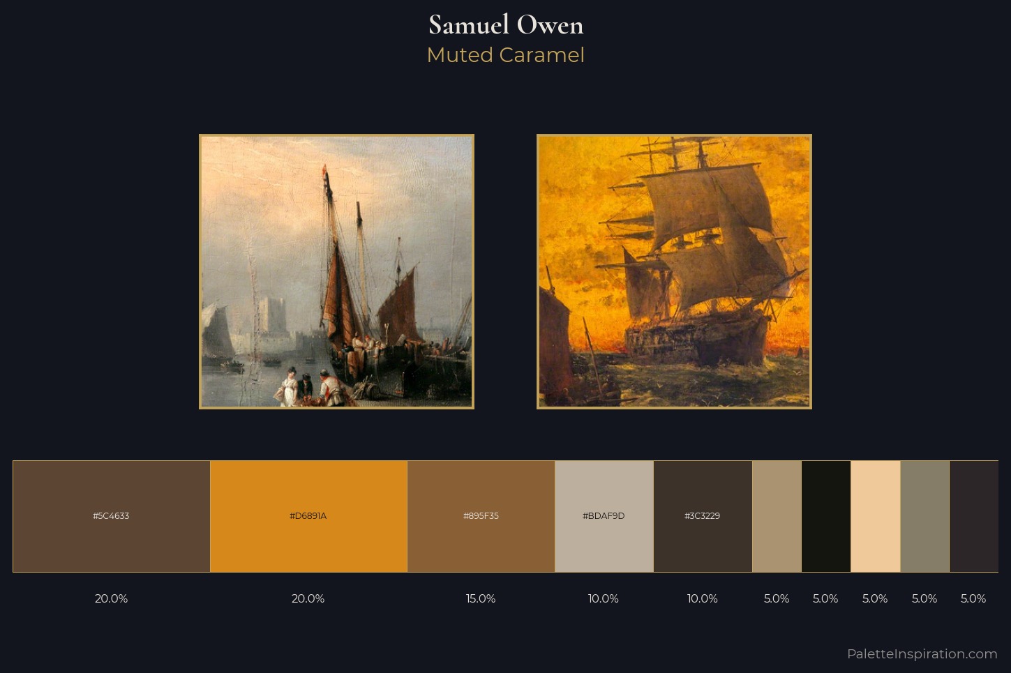 Samuel Owen Master Palette — Muted Caramel