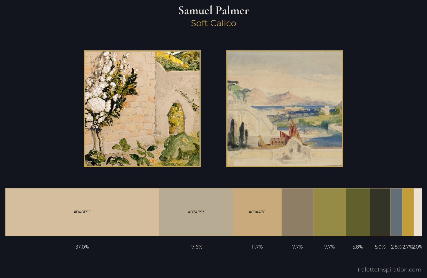 Samuel Palmer Palette 1 — Soft Calico