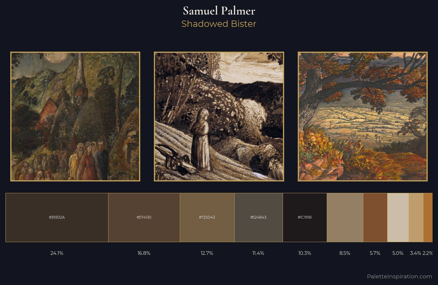 Samuel Palmer Palette 4 — Shadowed Bister