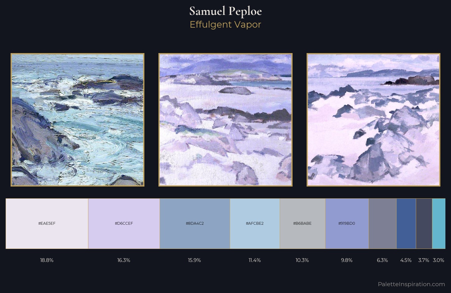 Samuel Peploe Palette 1 — Effulgent Vapor