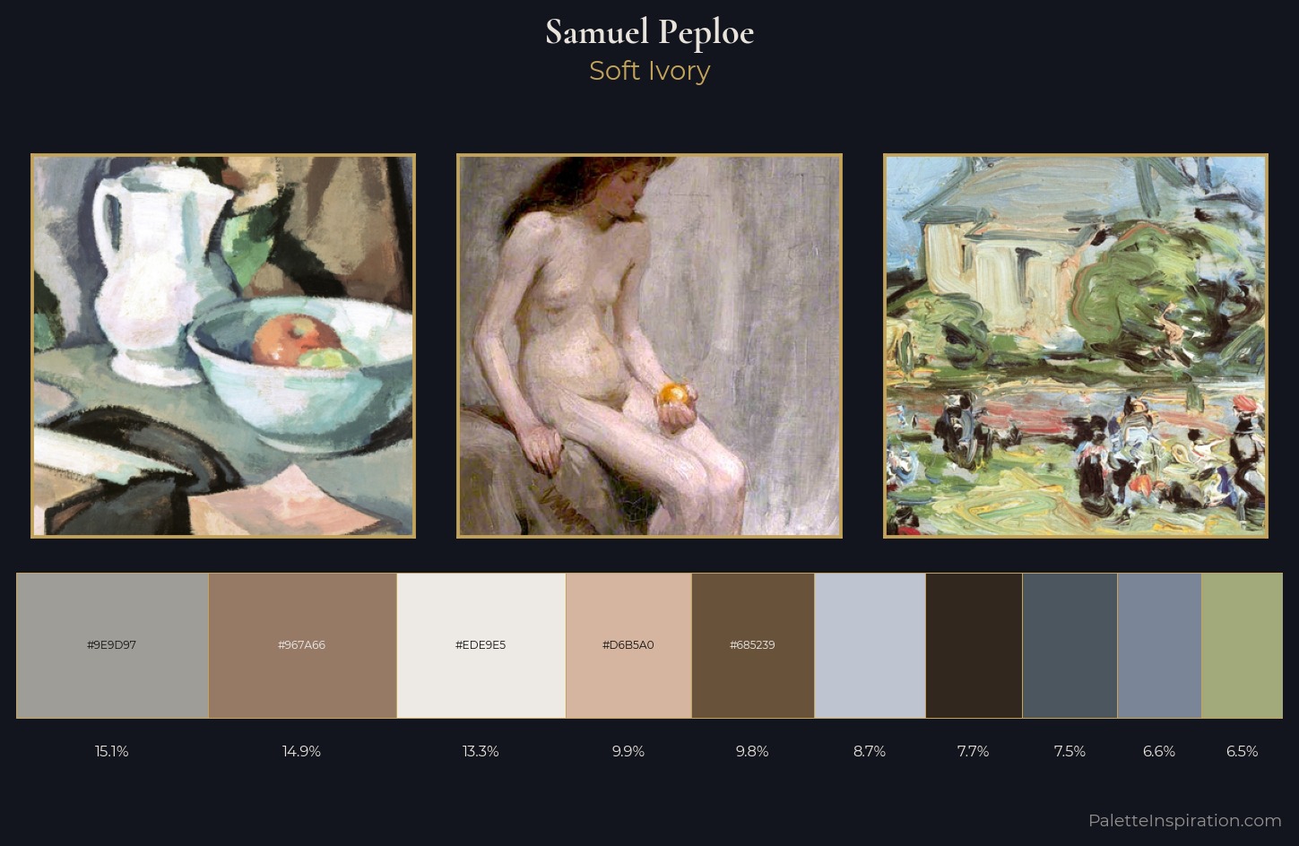Samuel Peploe Palette 3 — Soft Ivory