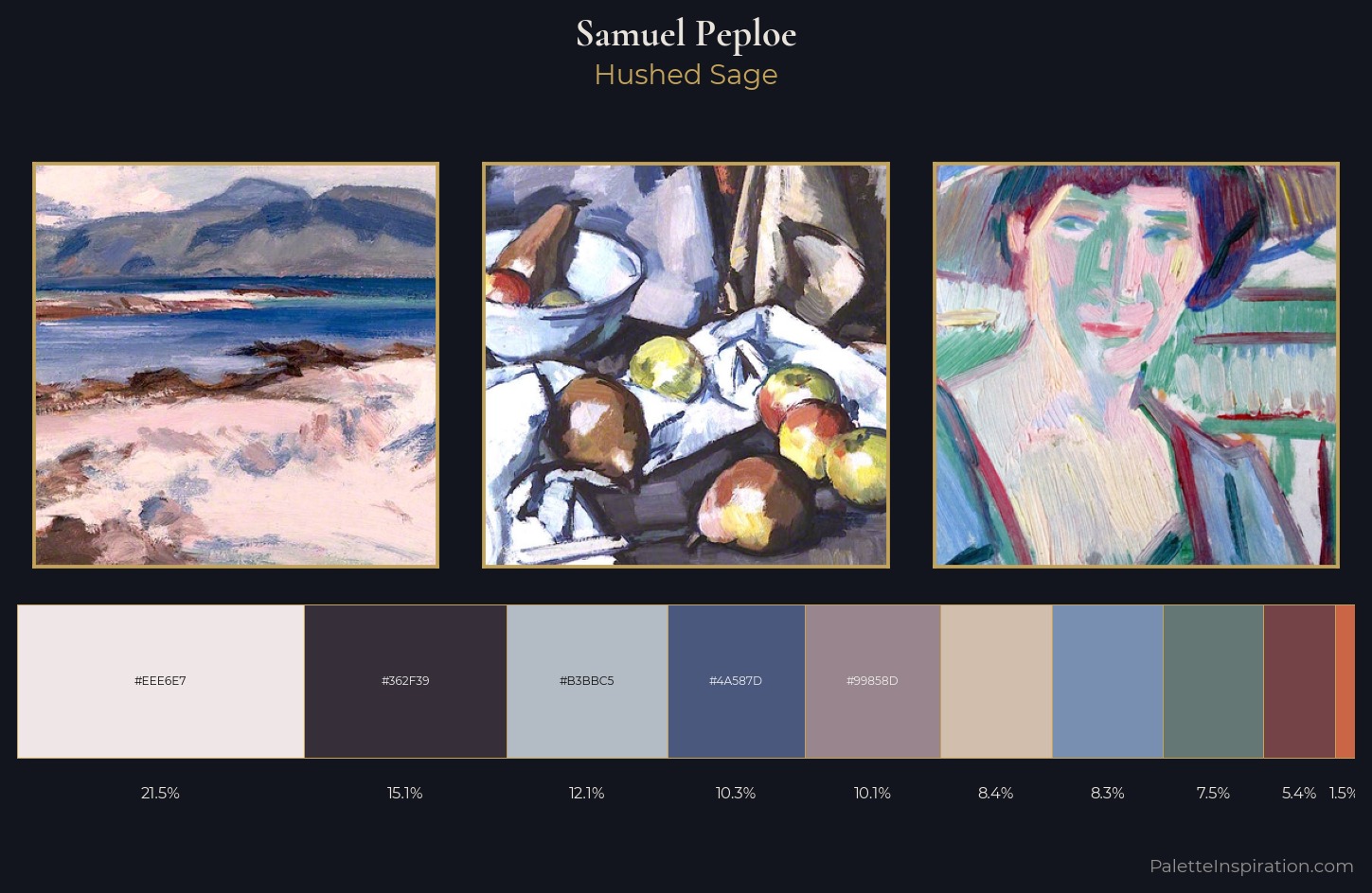 Samuel Peploe Palette 6 — Hushed Sage