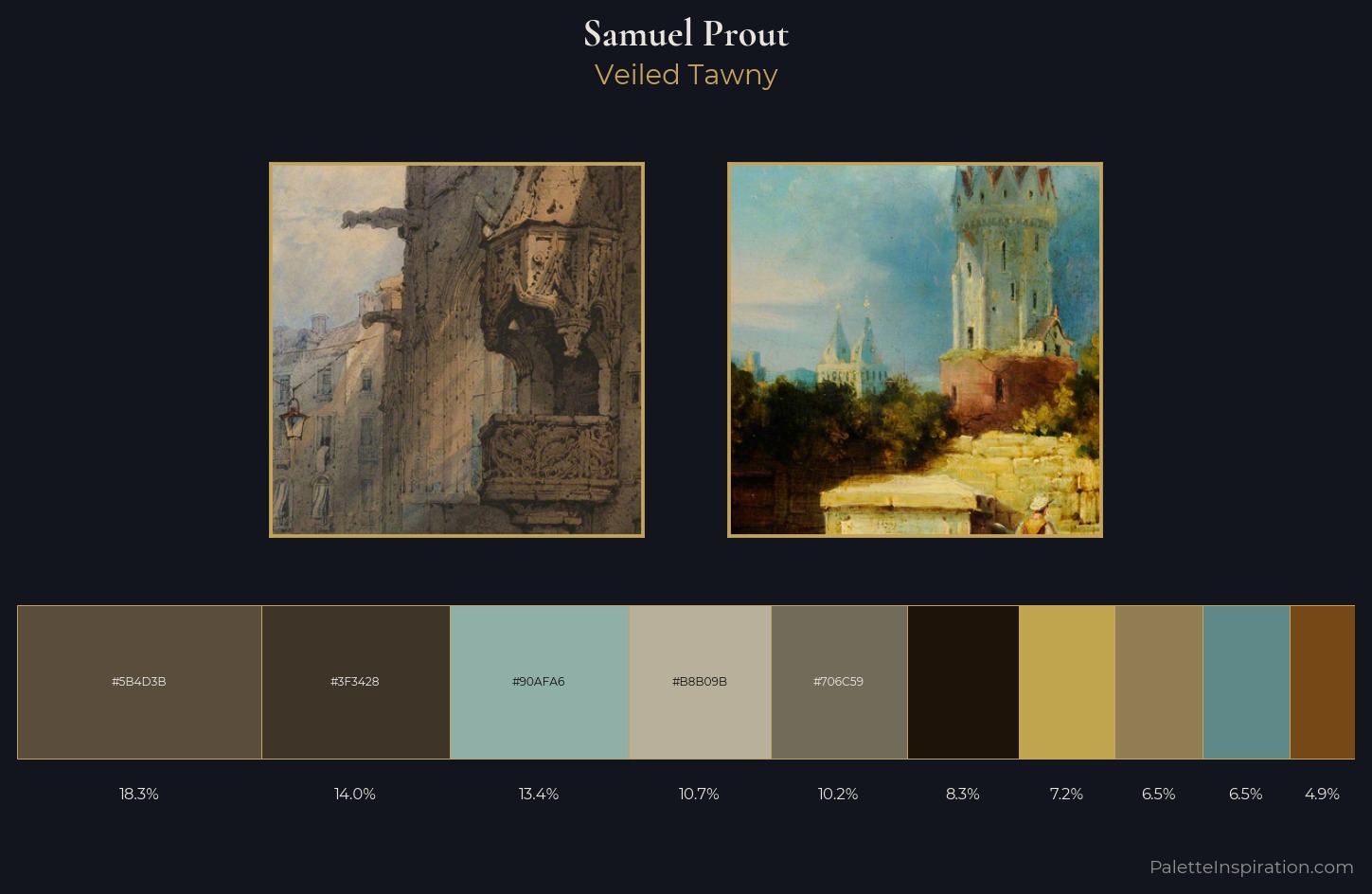 Samuel Prout Palette 2 — Veiled Tawny