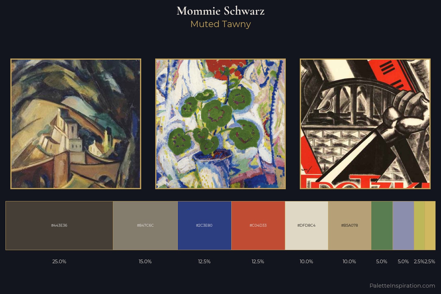 Mommie Schwarz Master Palette — Muted Tawny