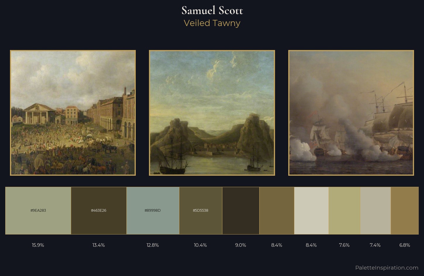 Samuel Scott Palette 1 — Veiled Tawny