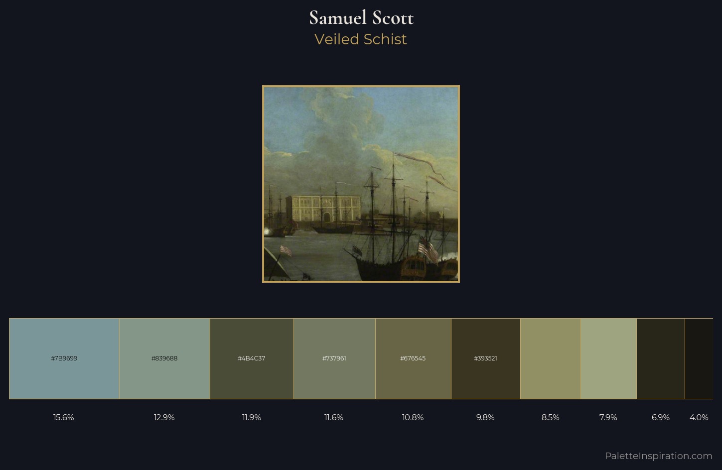 Samuel Scott Palette 3 — Veiled Schist