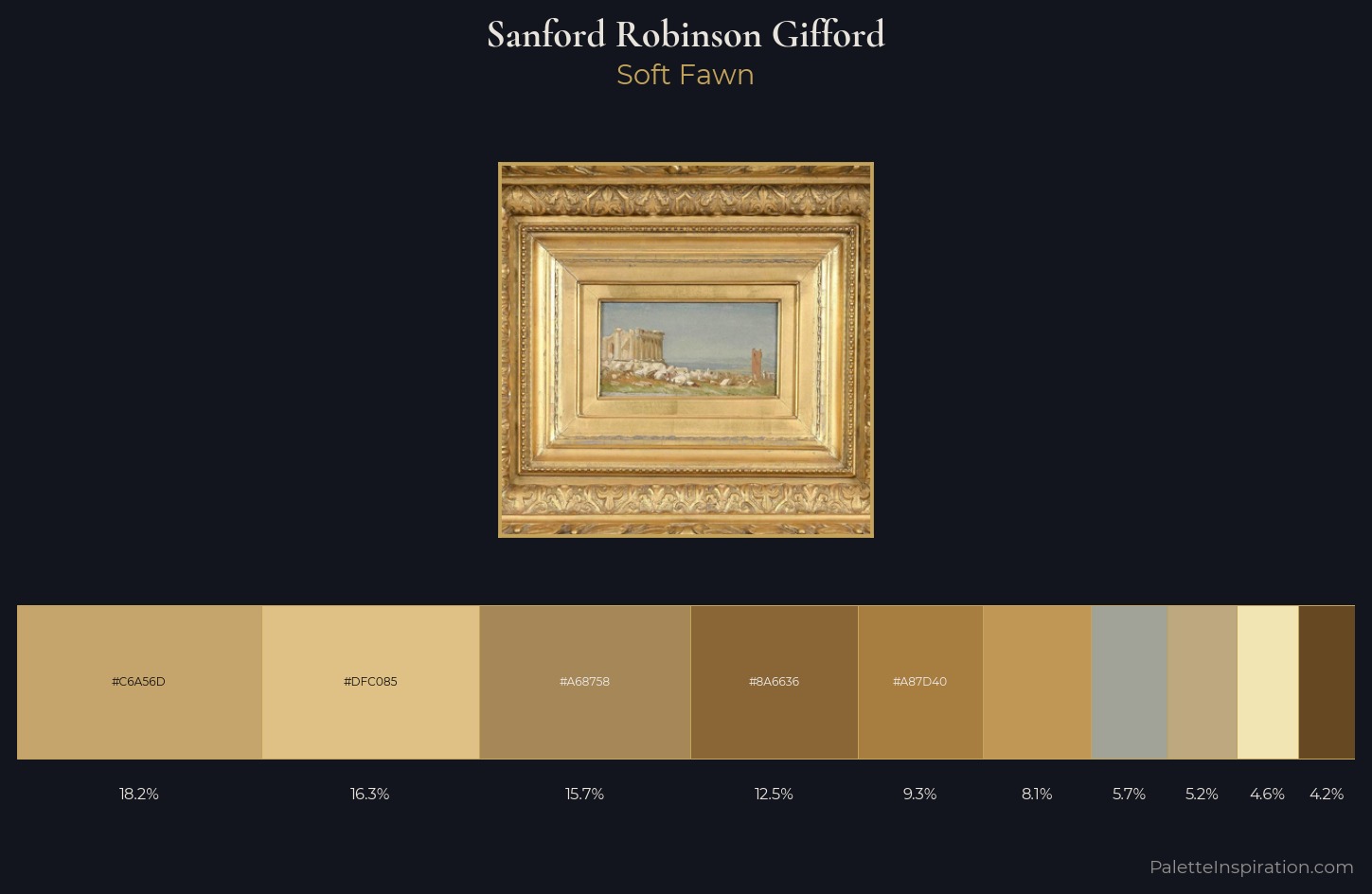 Sanford Robinson Gifford Palette 2 — Soft Fawn