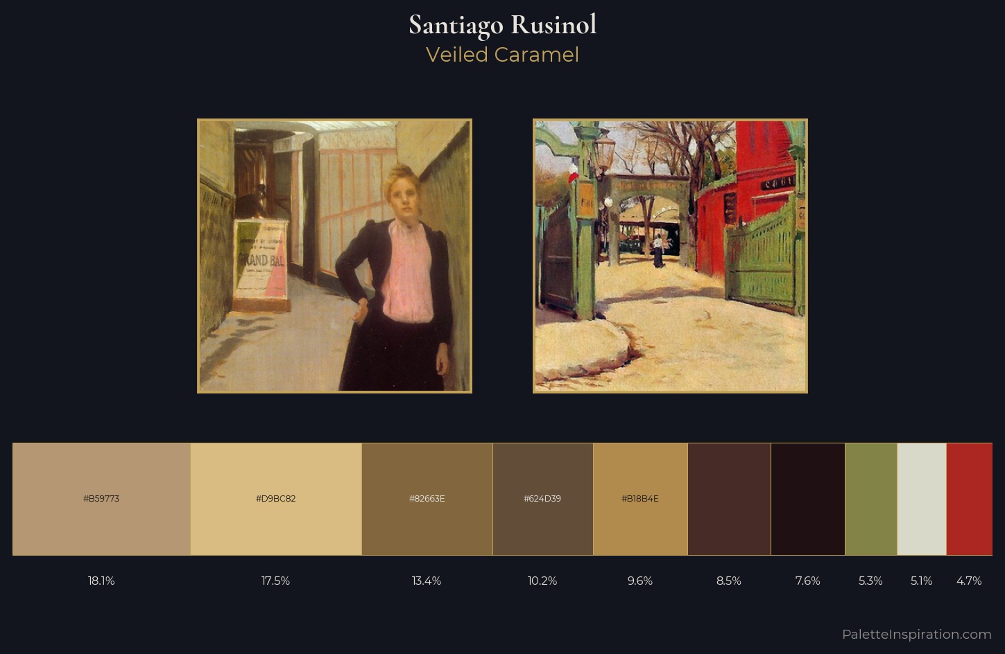 Santiago Rusinol Palette 3 — Veiled Caramel