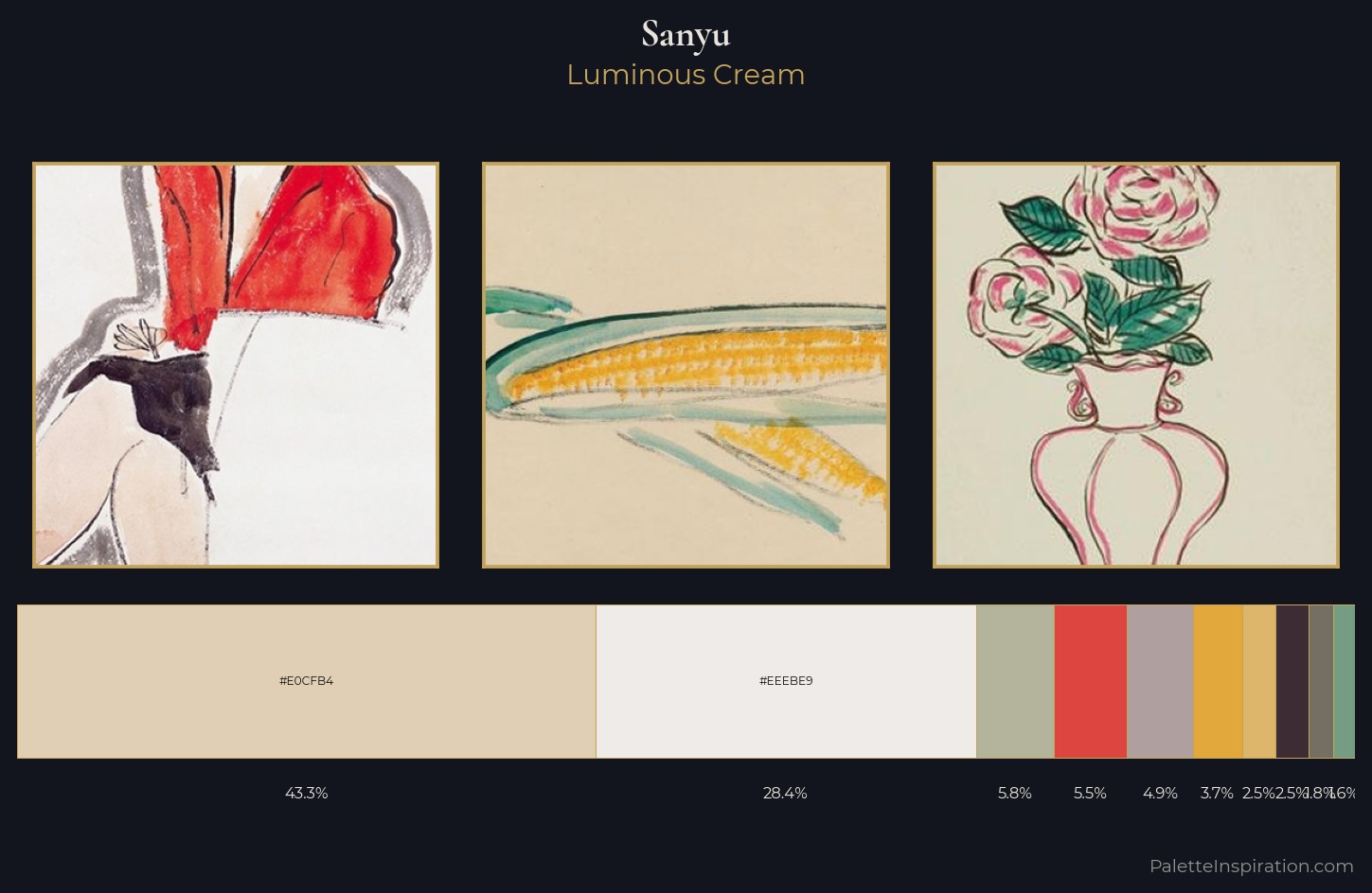 Sanyu Palette 2 — Luminous Cream