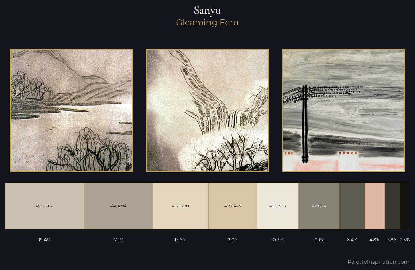 Sanyu Palette 5 — Gleaming Ecru