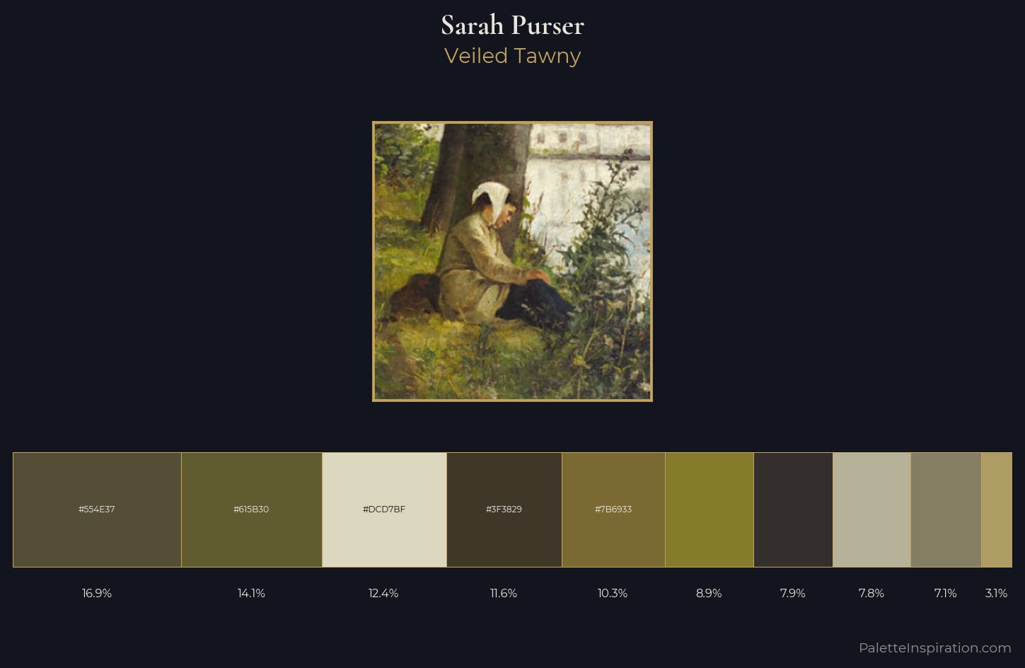 Sarah Purser Palette 3 — Veiled Tawny