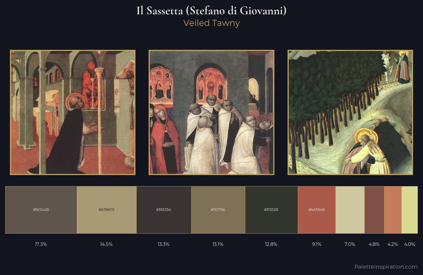 Il Sassetta (Stefano di Giovanni) Palette 4 — Veiled Tawny