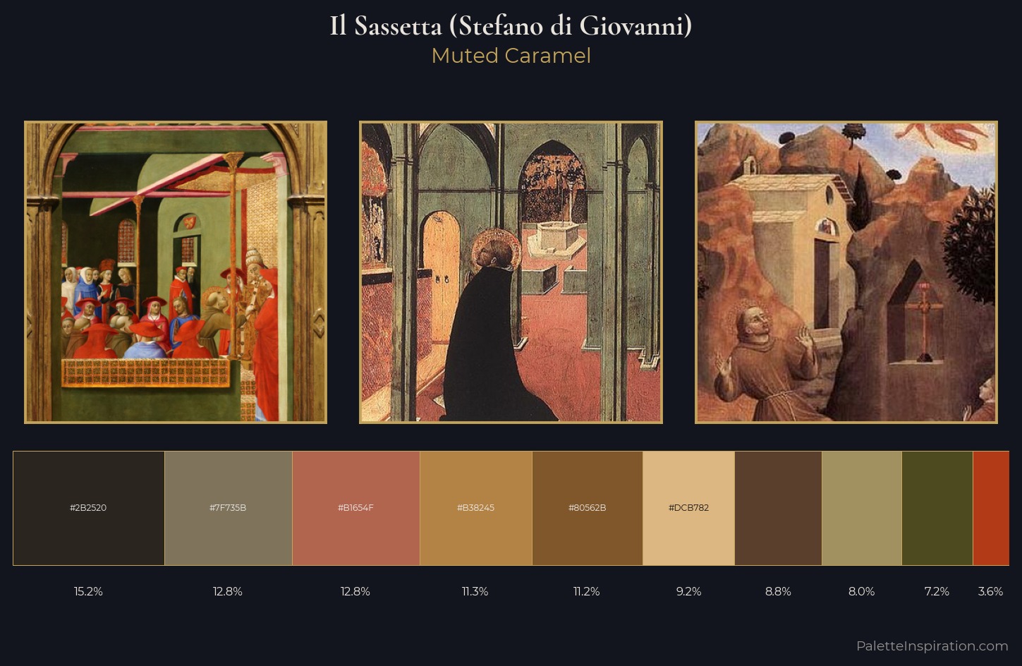 Il Sassetta (Stefano di Giovanni) Palette 5 — Muted Caramel