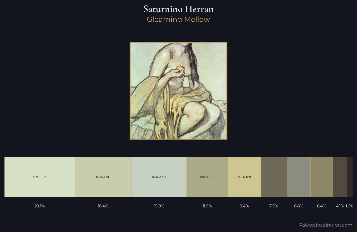 Saturnino Herran Palette 1 — Gleaming Mellow