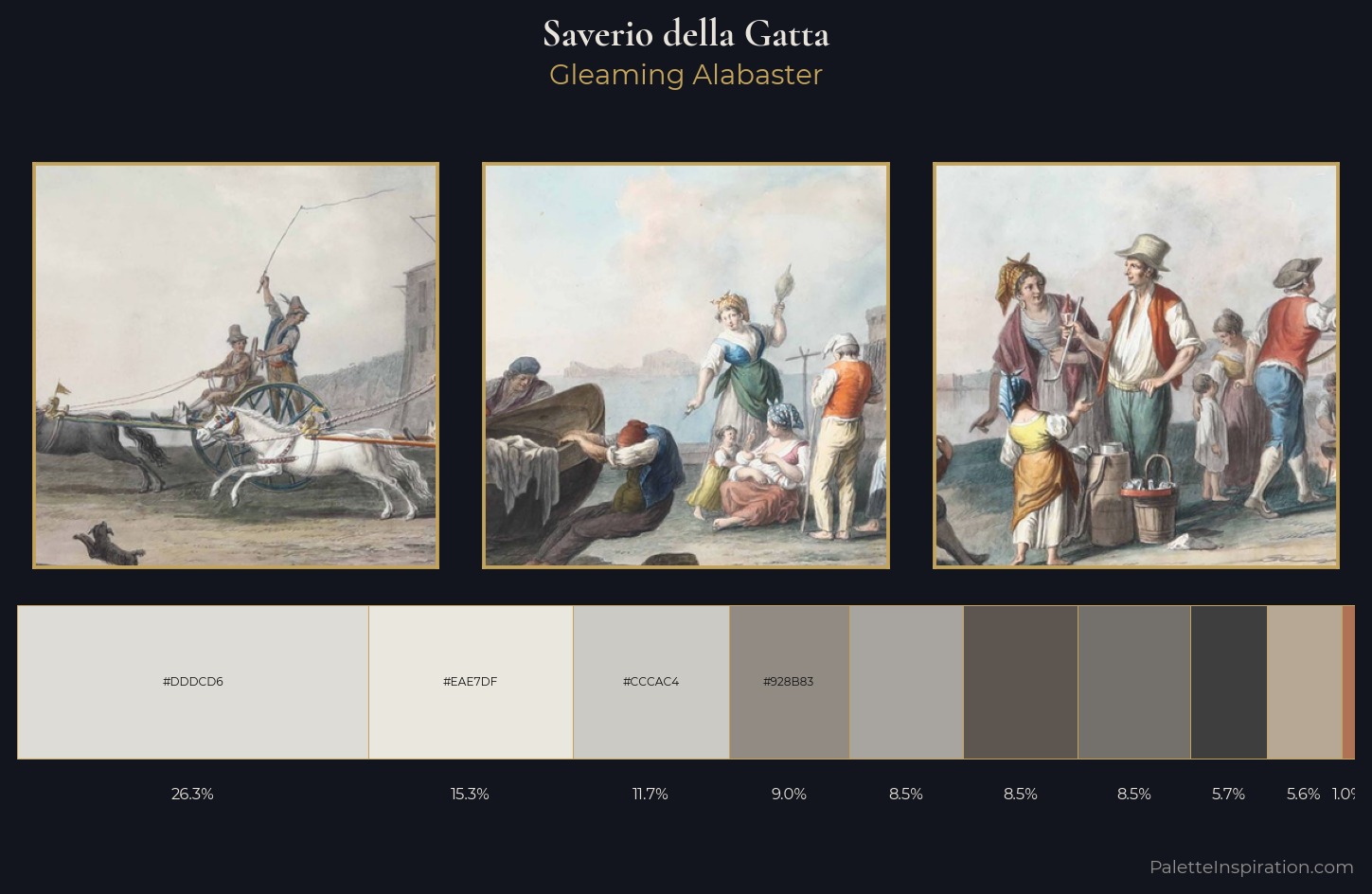Saverio della Gatta Palette 1 — Gleaming Alabaster