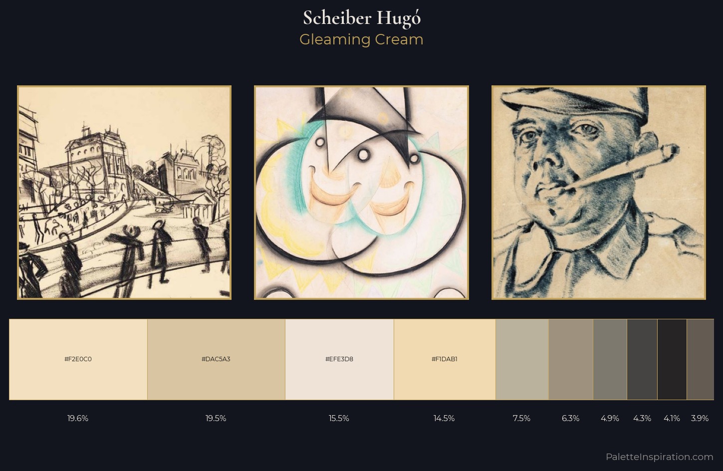 Scheiber Hugó Palette 2 — Gleaming Cream