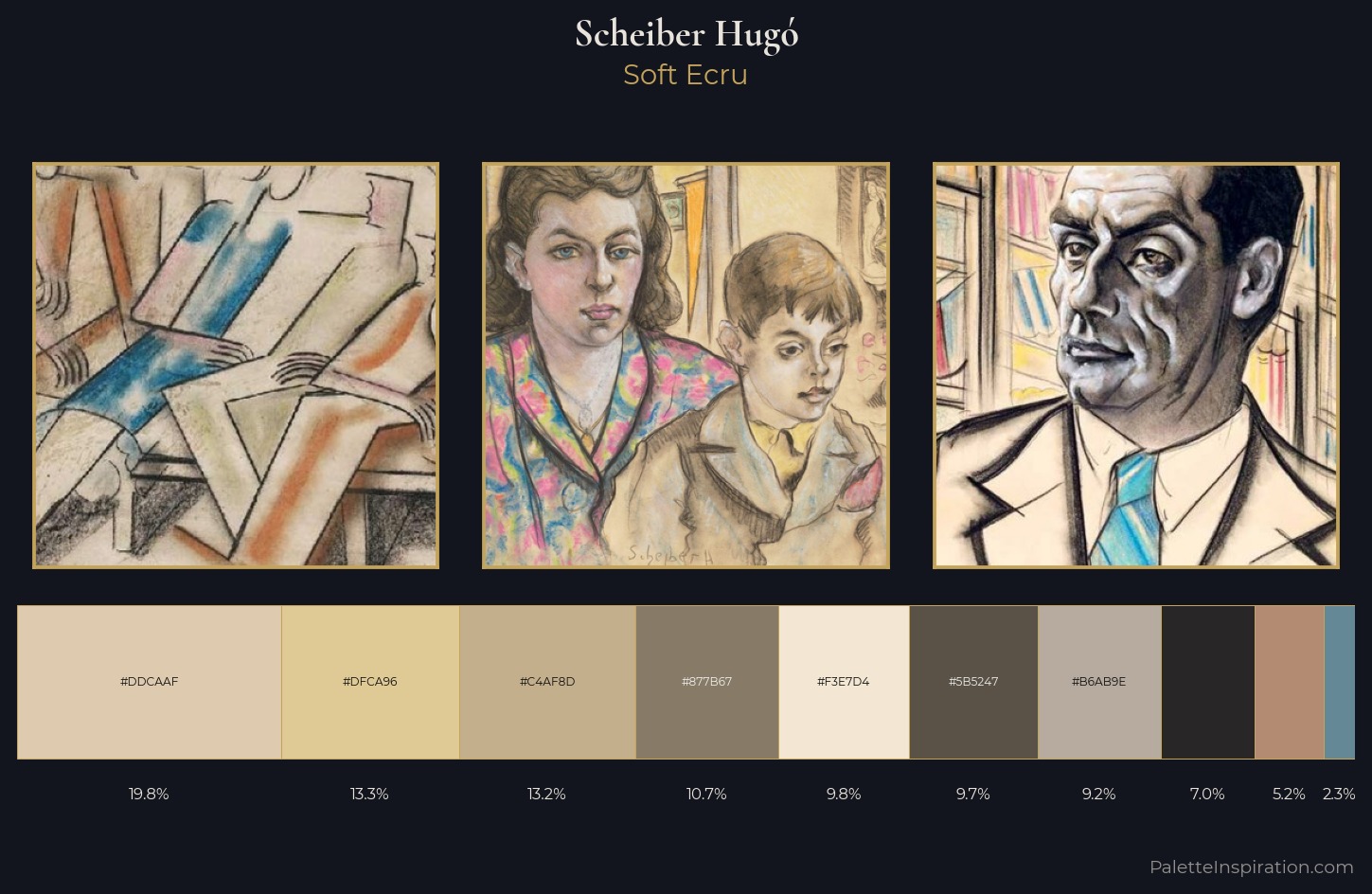 Scheiber Hugó Palette 3 — Soft Ecru