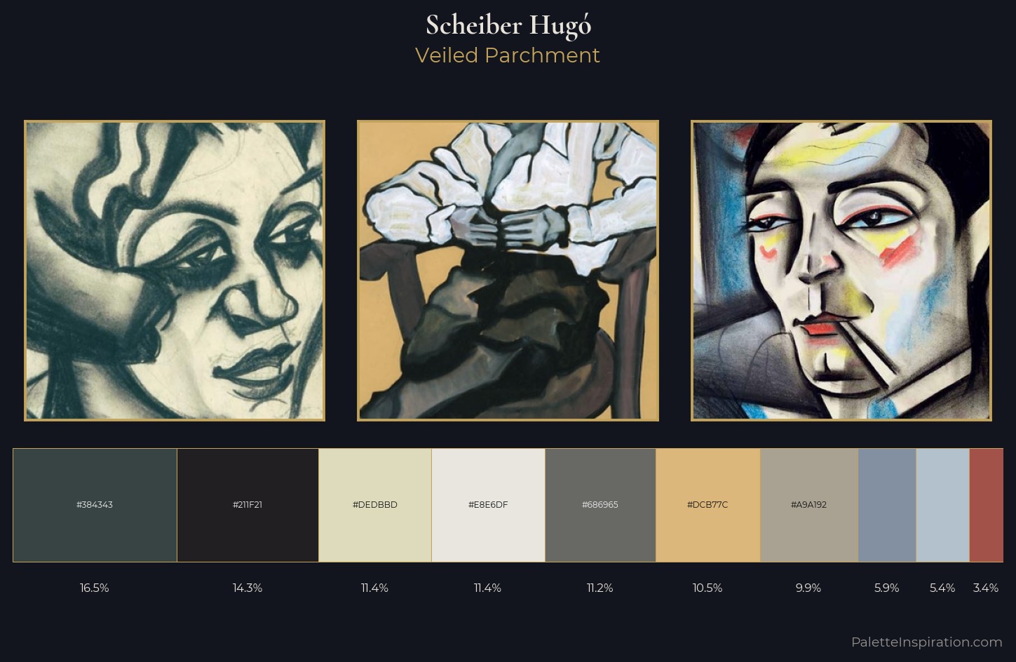 Scheiber Hugó Palette 5 — Veiled Parchment