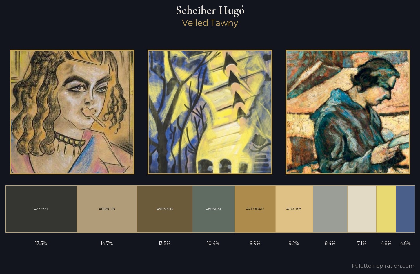Scheiber Hugó Palette 6 — Veiled Tawny