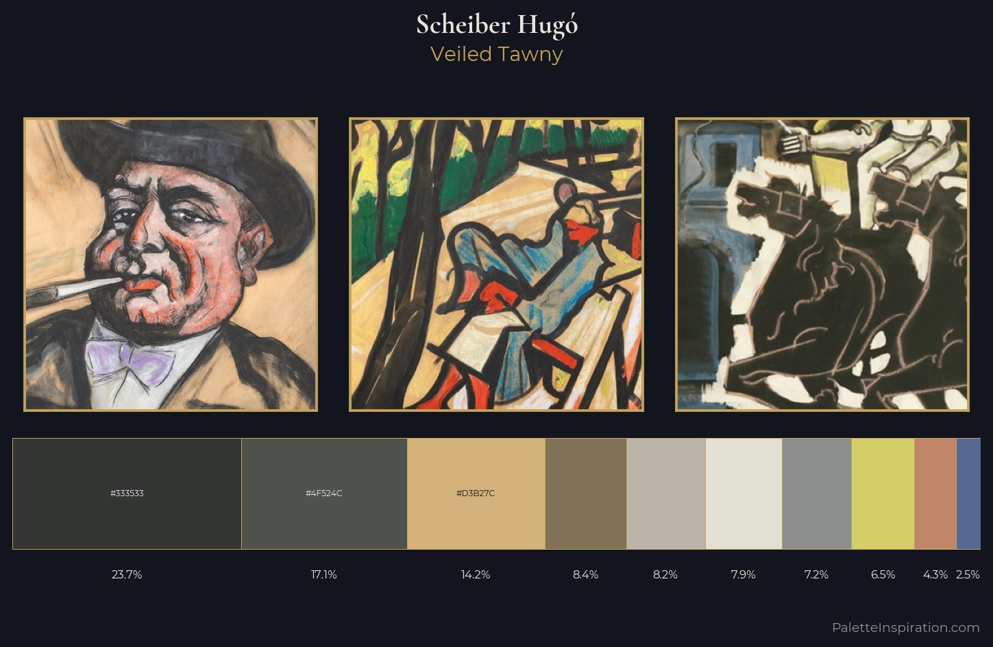 Scheiber Hugó Palette 7 — Veiled Tawny