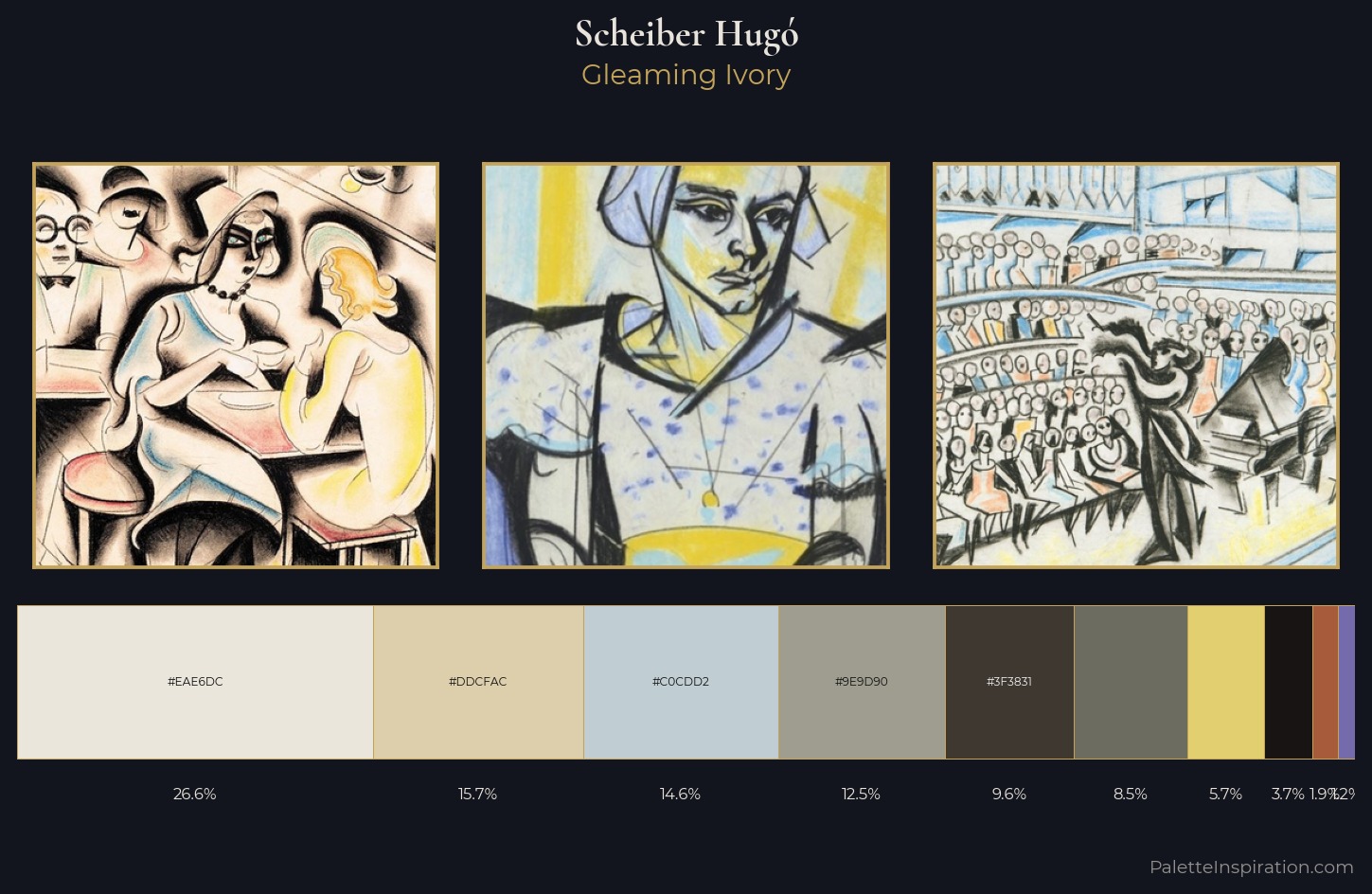 Scheiber Hugó Palette 10 — Gleaming Ivory