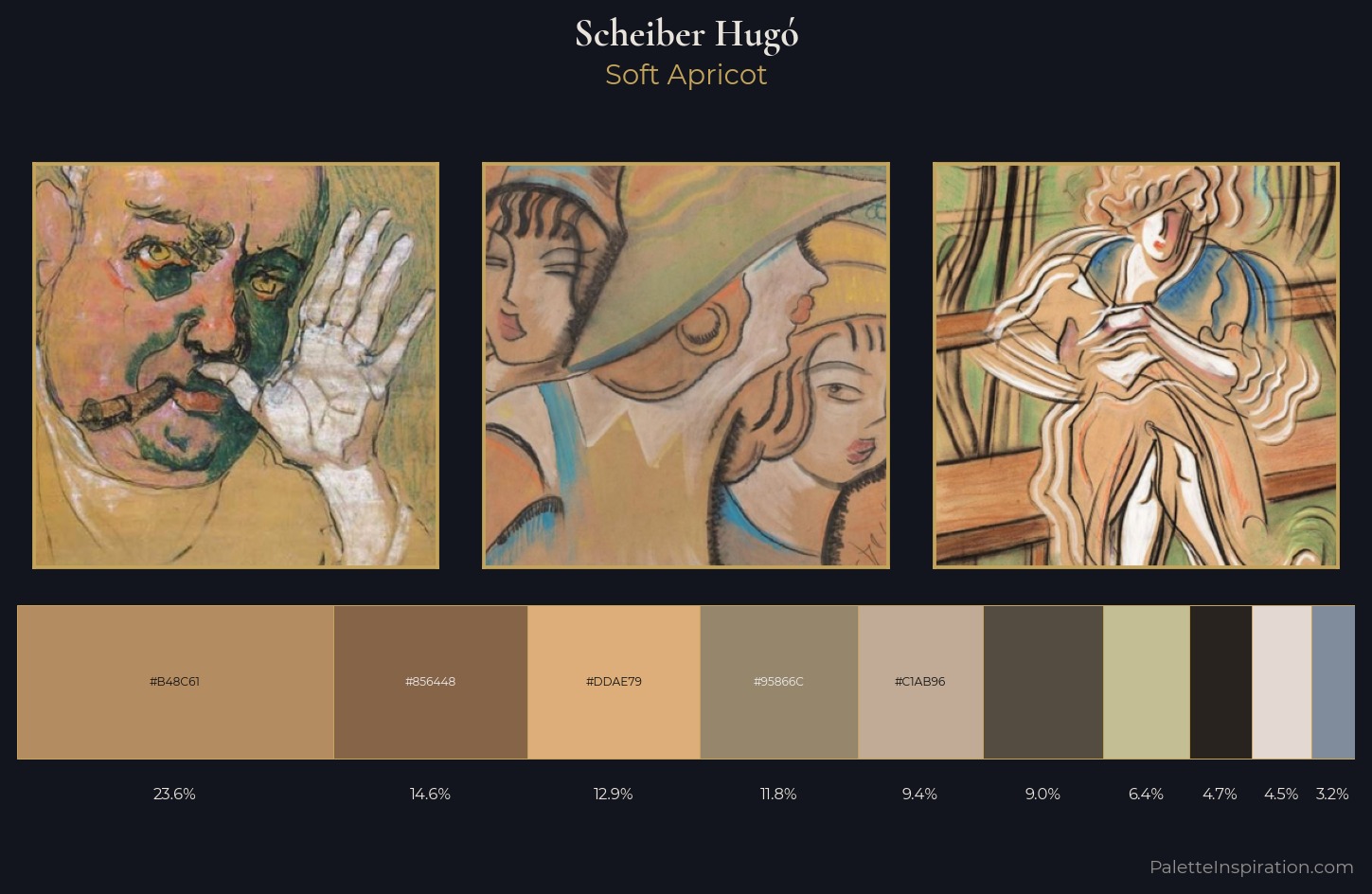 Scheiber Hugó Palette 11 — Soft Apricot