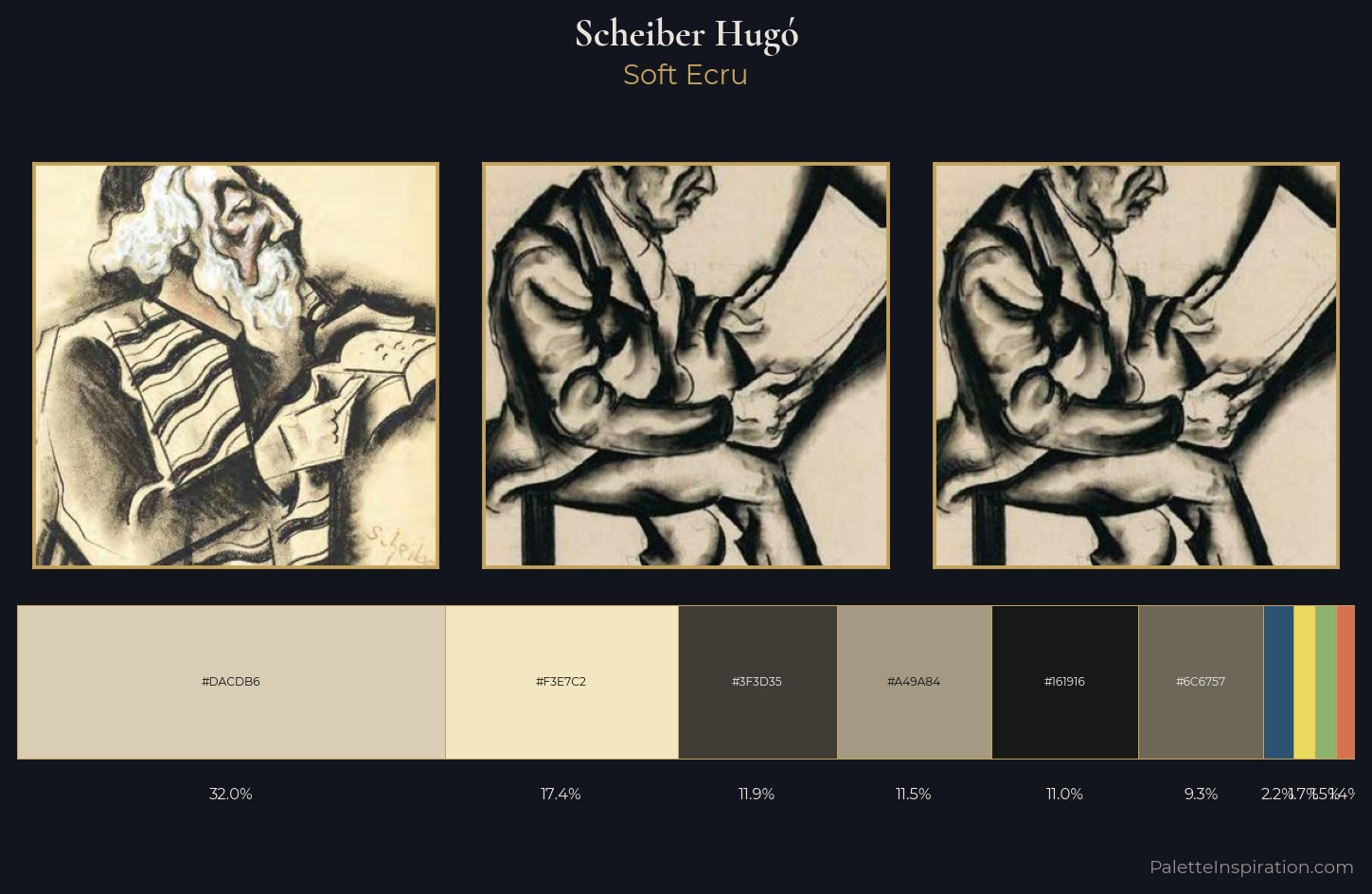 Scheiber Hugó Palette 13 — Soft Ecru