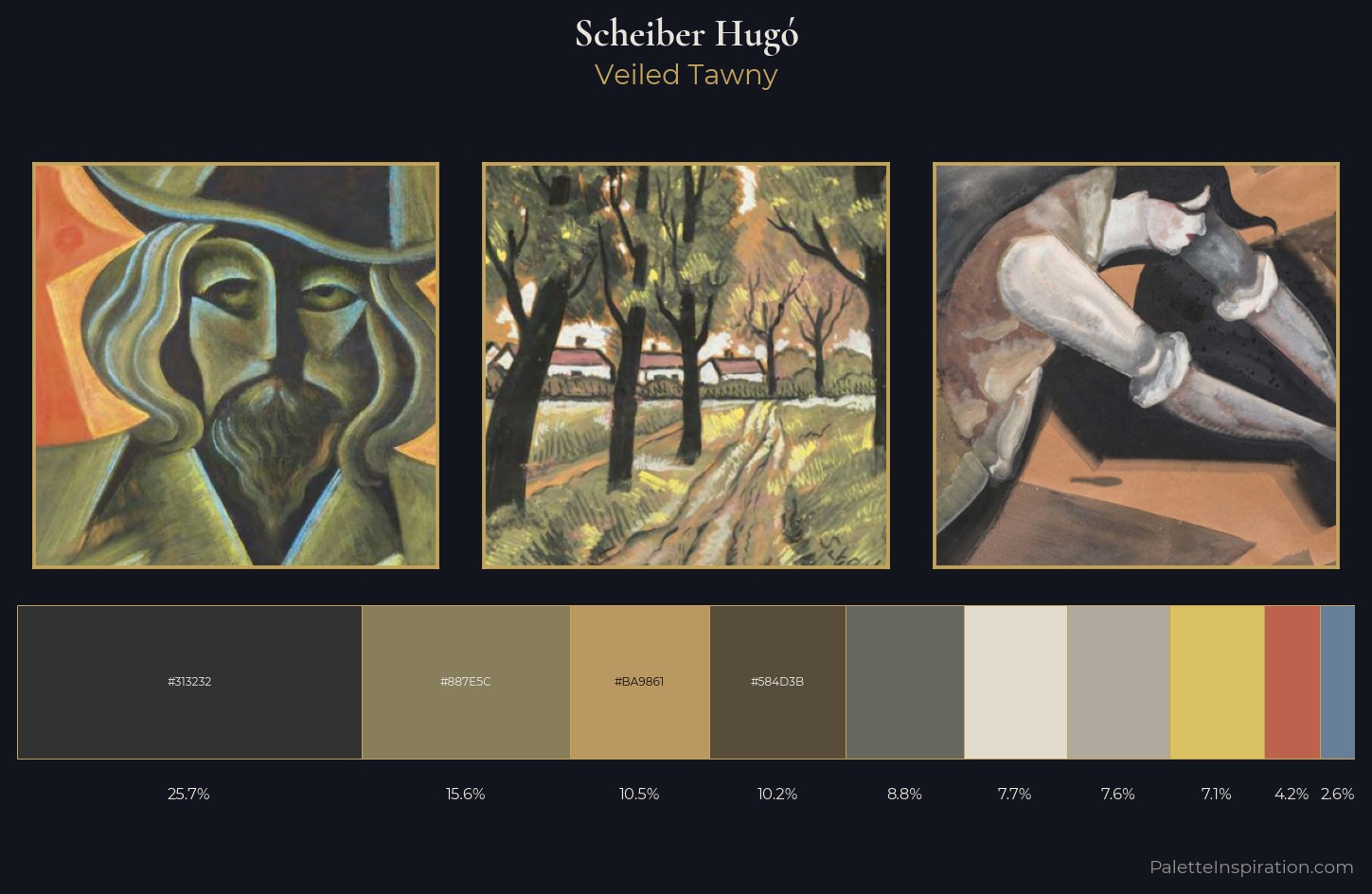 Scheiber HugÃ³ Palette 16 — Veiled Tawny