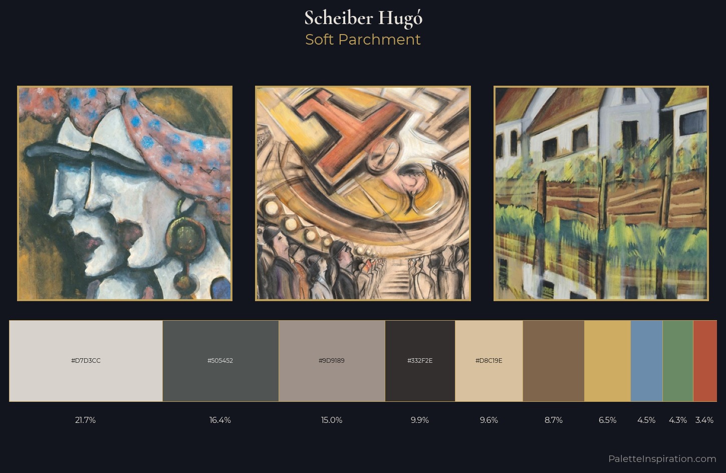 Scheiber Hugó Palette 17 — Soft Parchment