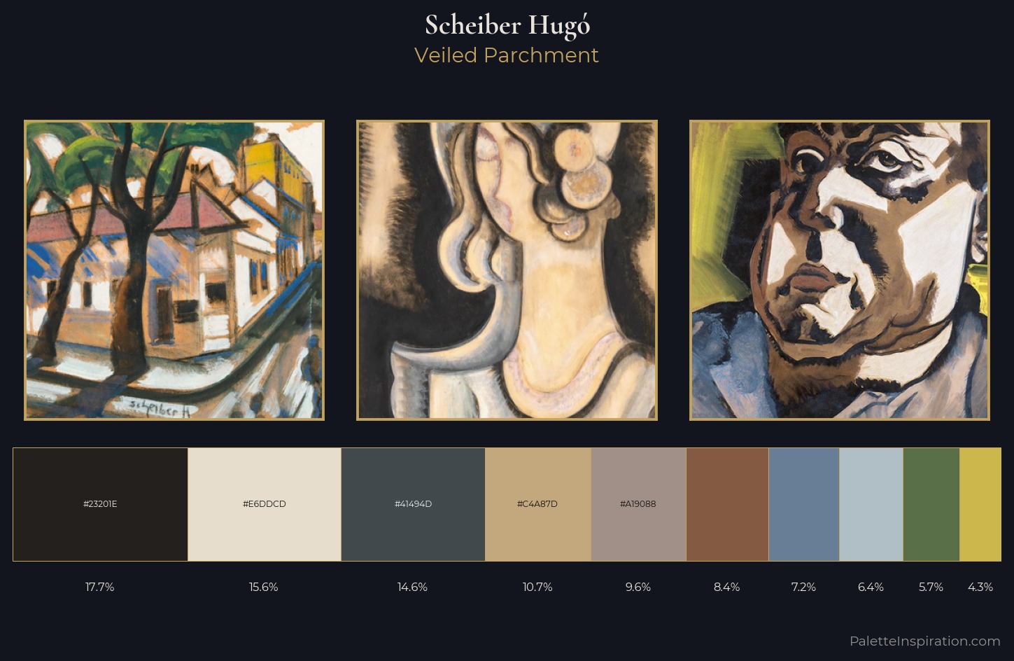 Scheiber Hugó Palette 18 — Veiled Parchment