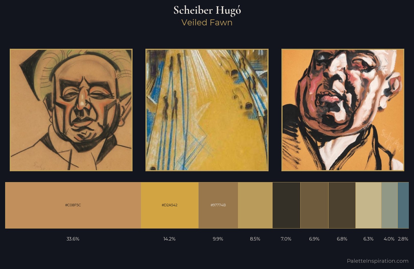 Scheiber Hugó Palette 22 — Veiled Fawn