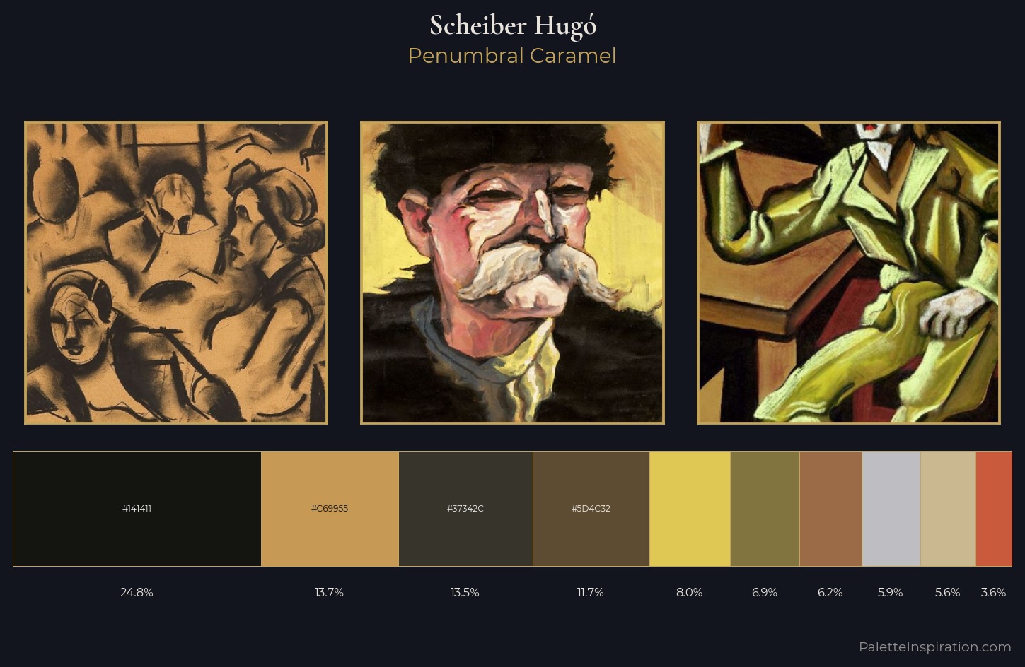 Scheiber Hugó Palette 23 — Penumbral Caramel