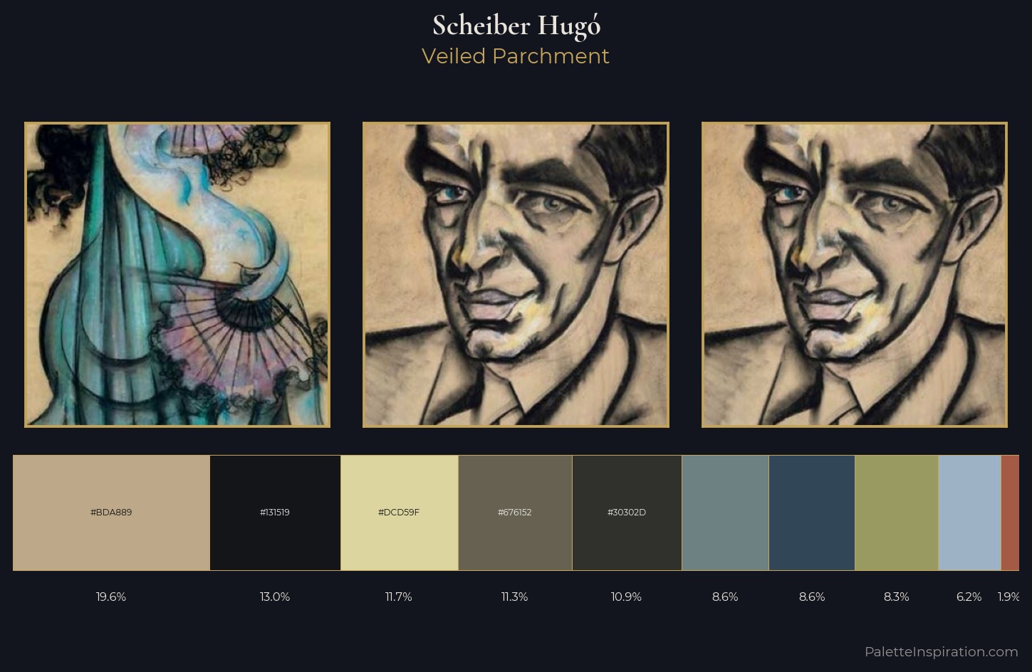 Scheiber HugÃ³ Palette 25 — Veiled Parchment