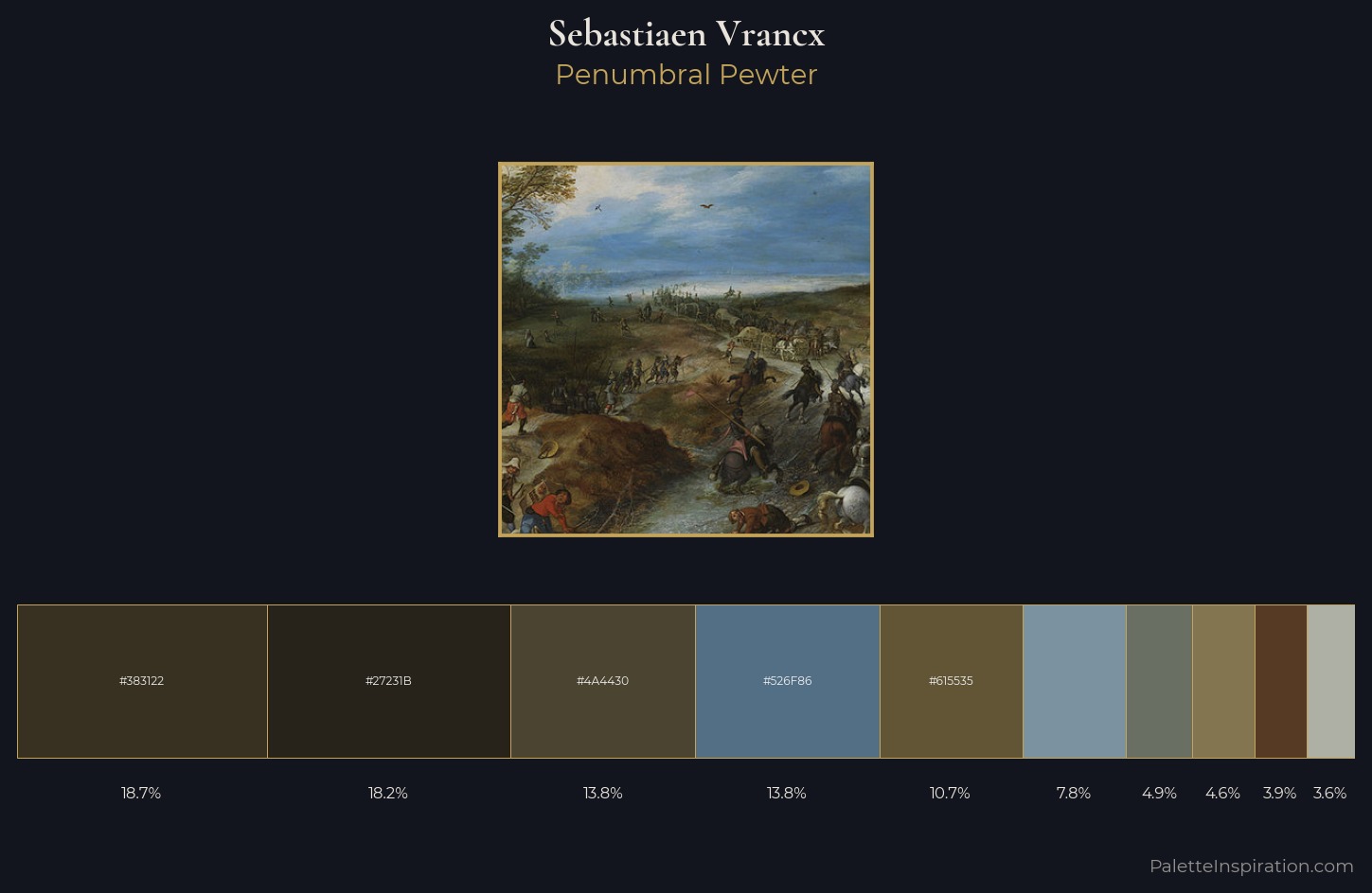 Sebastiaen Vrancx Palette 1 — Penumbral Pewter