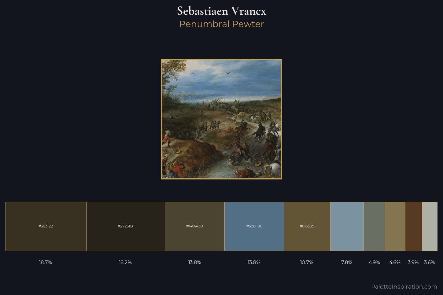 Sebastiaen Vrancx Master Palette — Penumbral Pewter