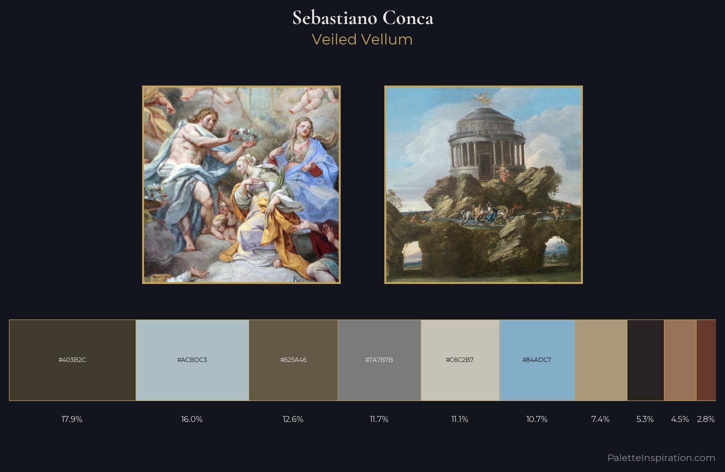 Sebastiano Conca Palette 1 — Veiled Vellum